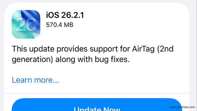 Apple releases iOS 26.2.1 to support new AirTag turned out to be negative for the users