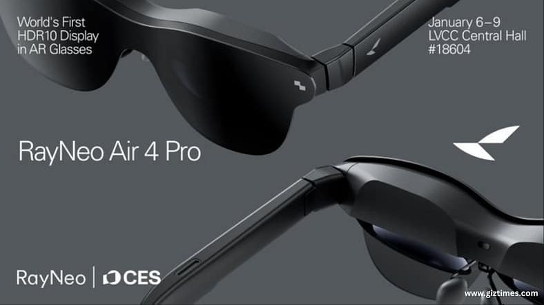 RayNeo Air 4 Pro: First AR Glasses with HDR10 at Just $249 Special Price