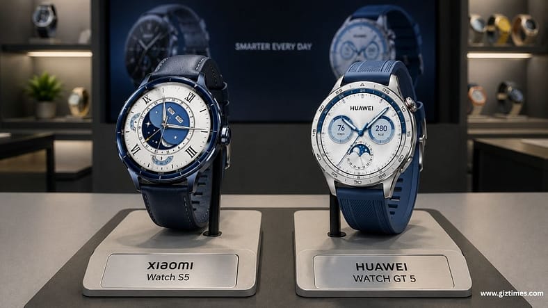 The Smartwatch Divide: Xiaomi Watch S5’s HyperOS Hub Takes on the Huawei Watch GT 5 Endurance Machine