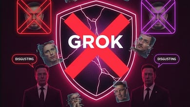 An AI image that reflects First countries worldwide block Musk's Grok AI over deepfake concerns